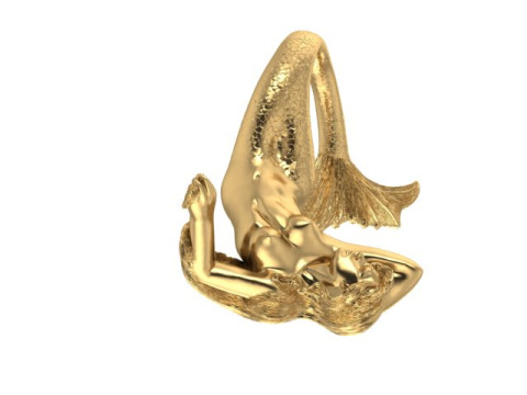 Mermaid Pendant Modello 3D
