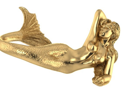 Mermaid Pendant Modello 3D