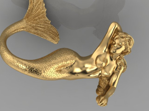 Mermaid Pendant Modello 3D