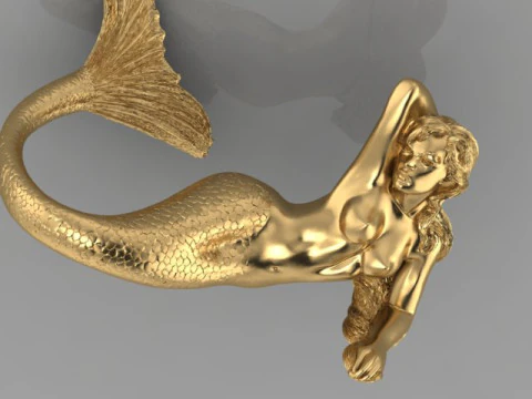 Pingente Sereia Modelo 3D