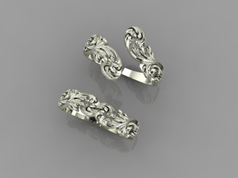 Couple Rings 3D Model