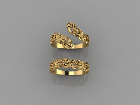 Couple Rings 3D Model