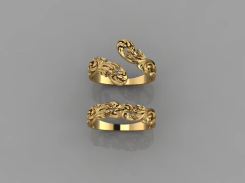 Anelli di coppia Modello 3D