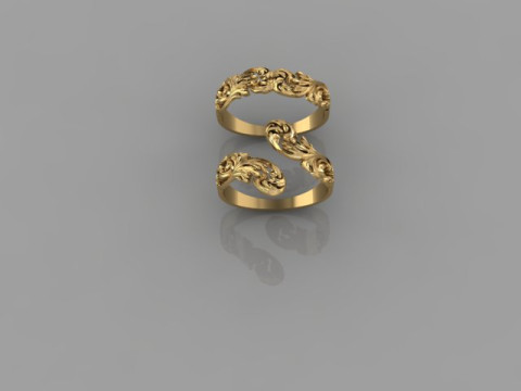 Couple Rings 3D Model