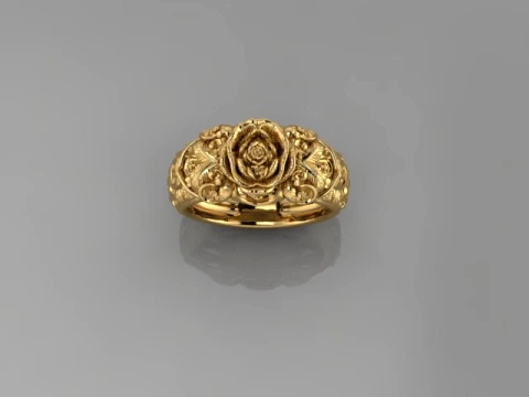 Flower Ring 3D Model