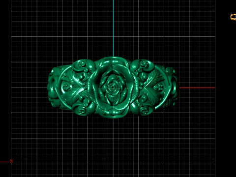Flower Ring 3D Model