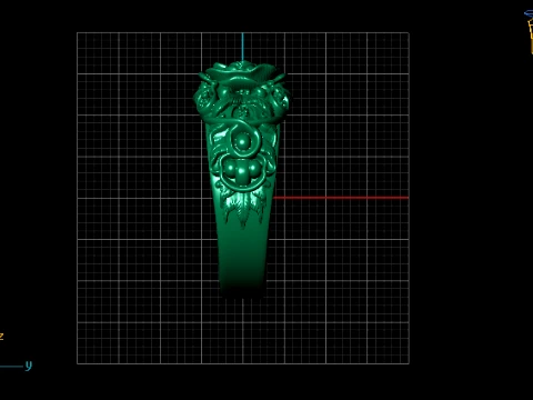 Flower Ring 3D Model