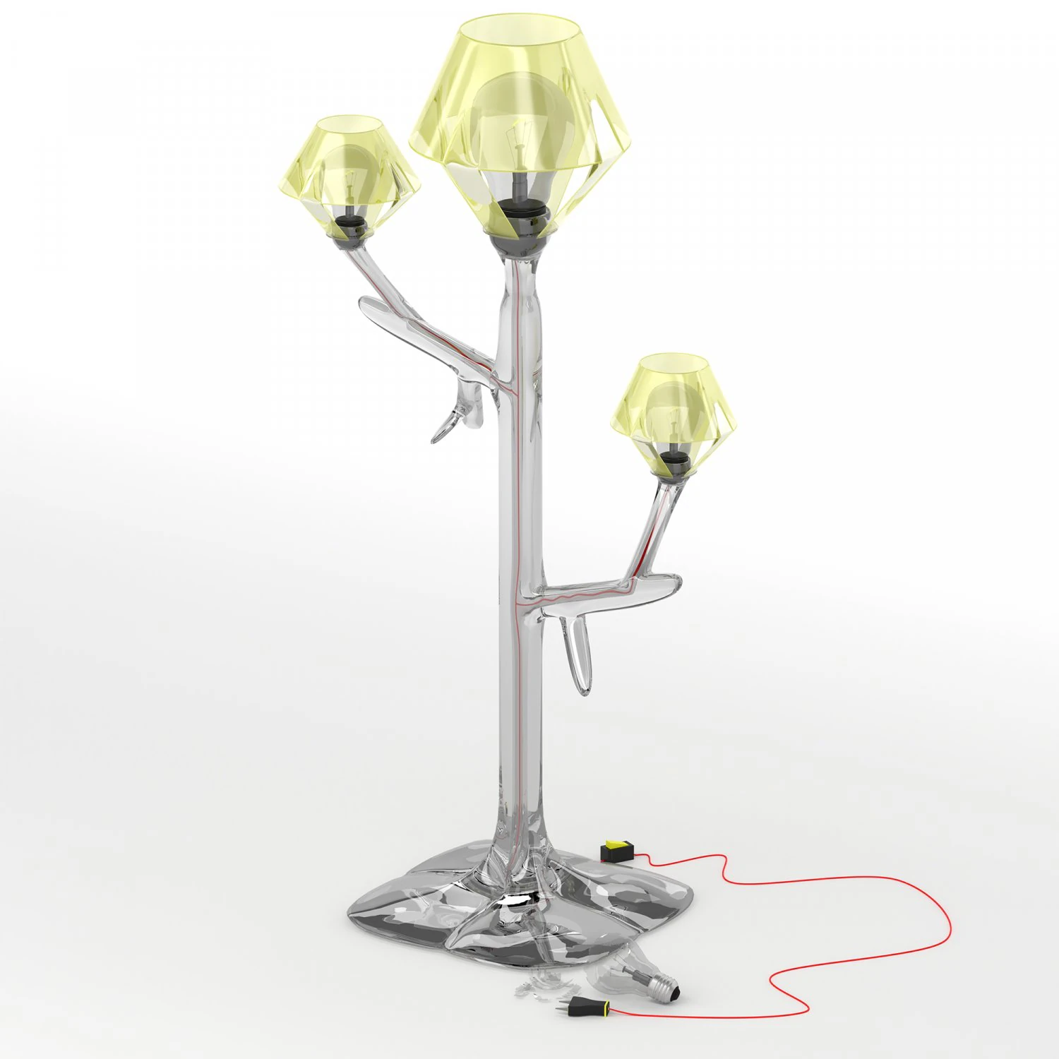 modern glass lampshade 3D Model .c4d .max .obj .3ds .fbx .stl .blend