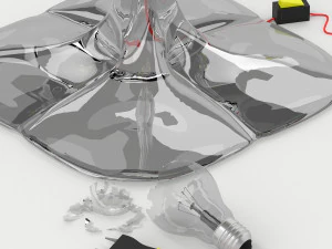 modern glass lampshade 3D Model