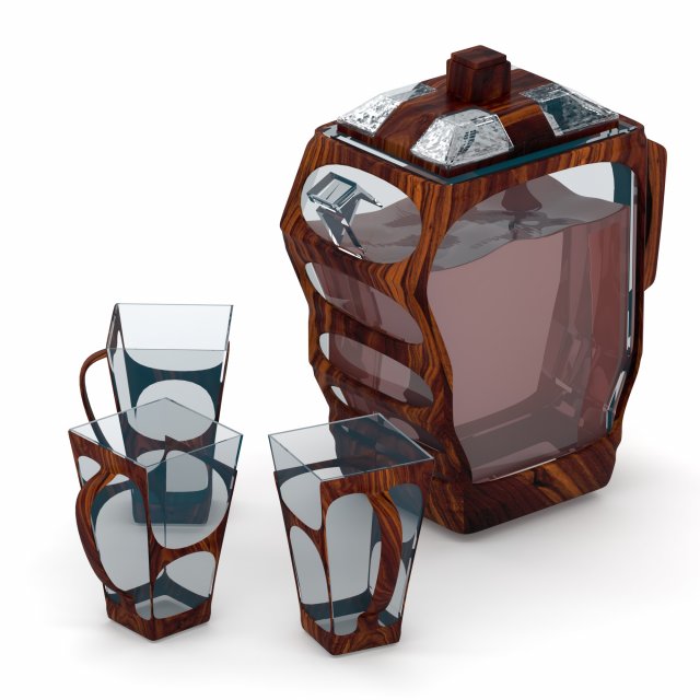 tea cup set 3Dモデル .c4d .max .obj .3ds .fbx .stl .blend 
