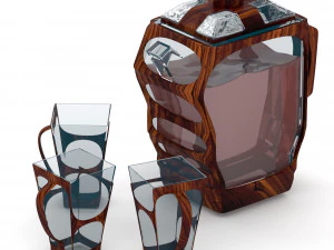 tea cup set 3D Model