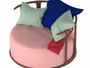 comfortable sofa vertical back 3D Модель