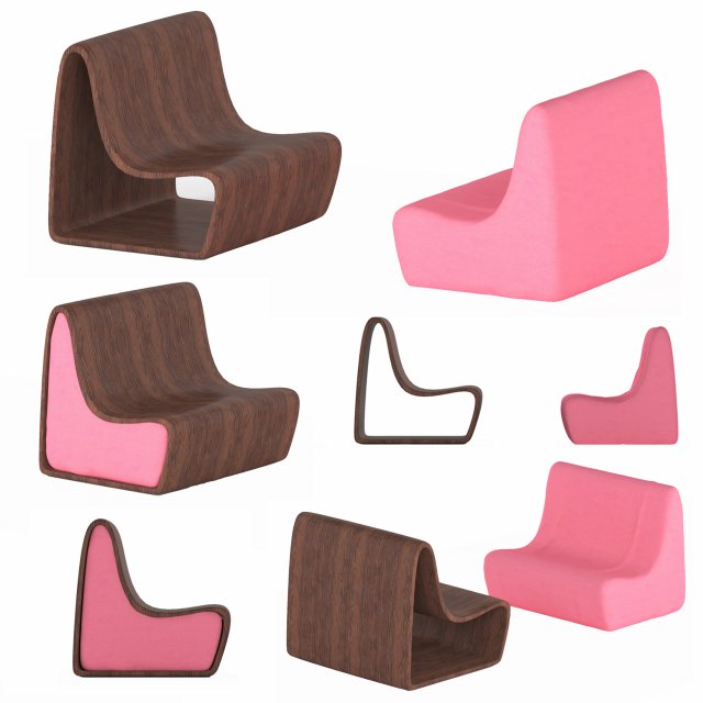 comfortable expandable armchair Modelo 3D .c4d .max .obj .3ds .fbx .stl .blend 