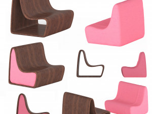 comfortable expandable armchair Modelo 3D