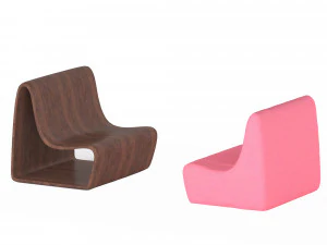 comfortable expandable armchair 3D Model