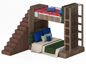 bunk bed 3D Model