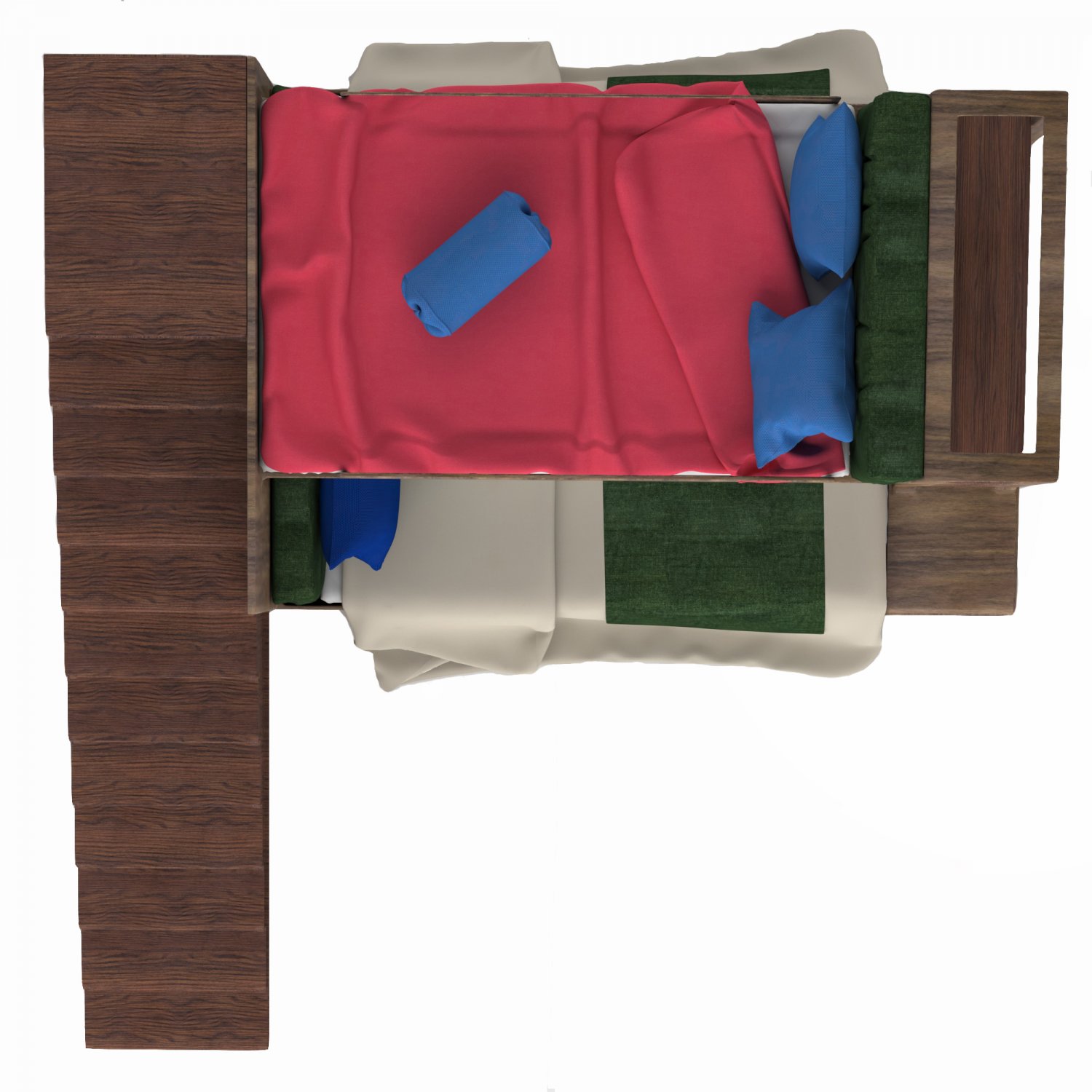 Bunk Bed 3d Models In Bedroom 3dexport