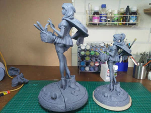 little red riding hood statue - stl 3D Print Model