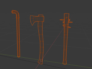 post-apocalypse melee Model 3D
