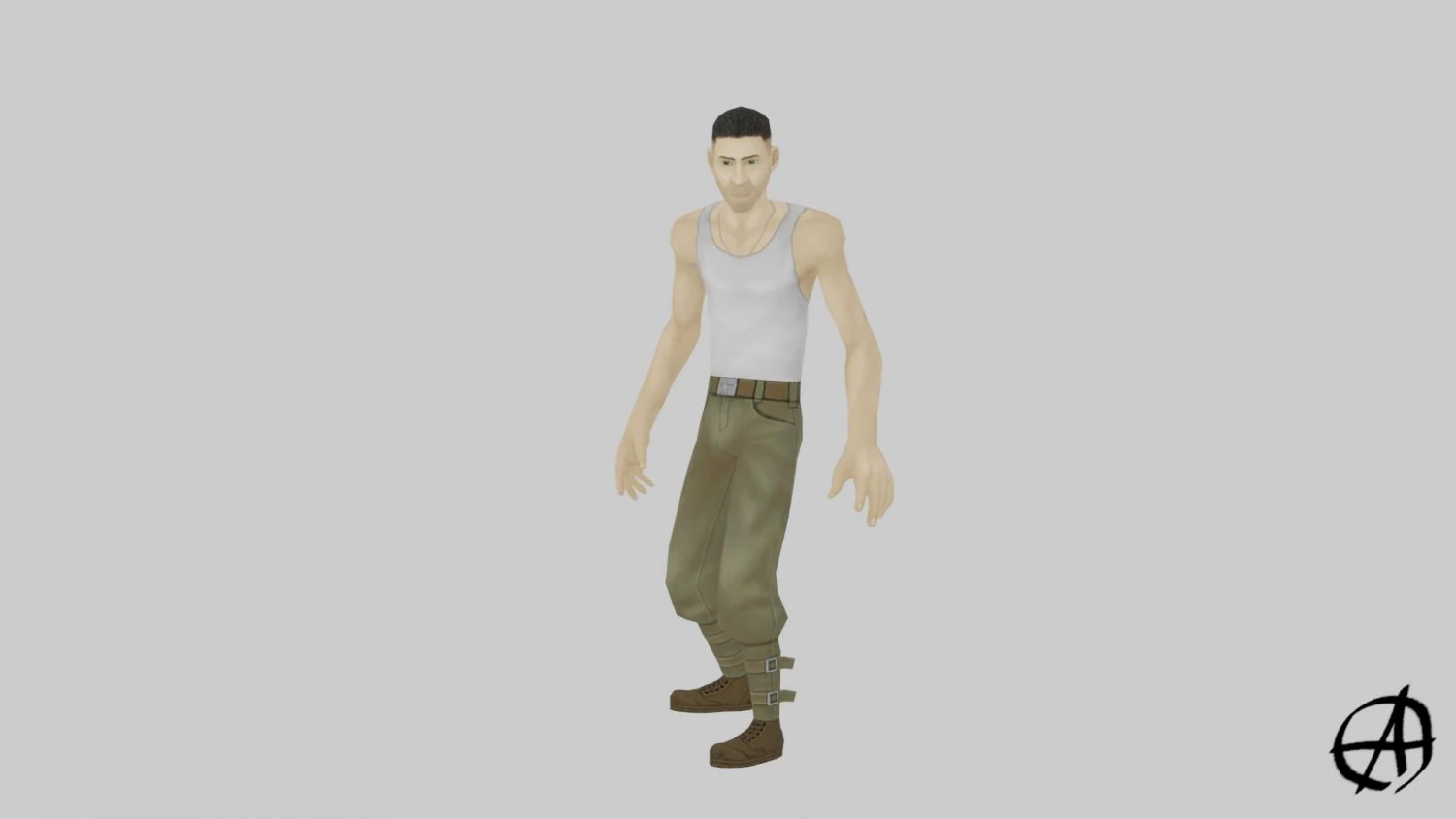 rigged model pers 3D Model .c4d .max .obj .3ds .fbx .stl .blend 