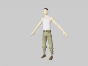 rigged model pers 3D Model