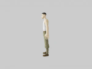 rigged model pers 3D Model