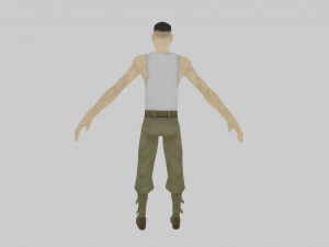 rigged model pers 3D Model