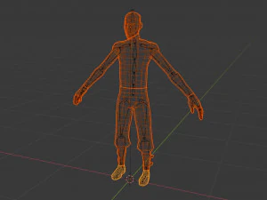rigged model pers 3D Model