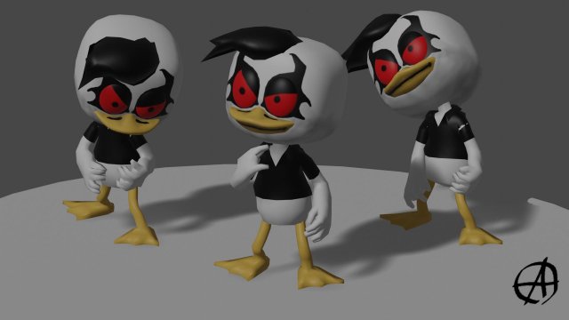 duck Model 3D .c4d .max .obj .3ds .fbx .stl .blend 