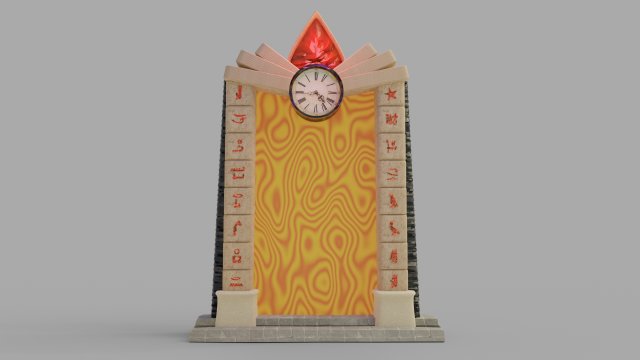 ancient egyptian portal 3D Model .c4d .max .obj .3ds .fbx .stl .blend 
