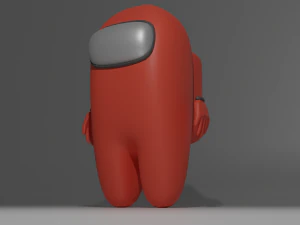 among us game character 3D Model