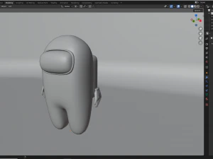 among us game character 3D Model