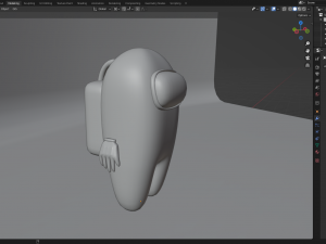 among us game character 3D Модель