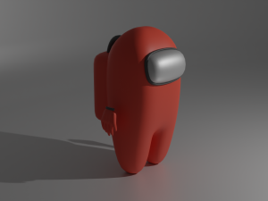 among us game character 3D Модель
