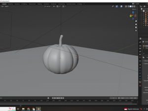 Pumkin procedural texture - Blender 3D Model