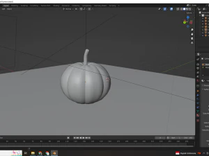 Процедурная текстура тыквы &mdash; Blender 3D Модель