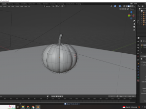 Pumkin procedural texture - Blender 3D Model