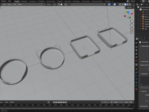 Pet Bowls 3D Model