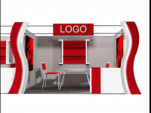 stand espositivo stand a406a Modello 3D