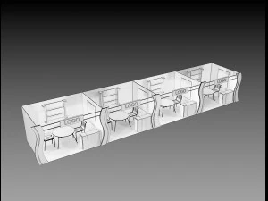 booth exhibition stand a406a 3D Model