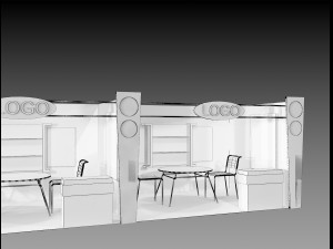 booth exhibition stand a406b 3D 모델