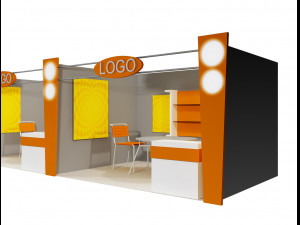 booth exhibition stand a406b 3D 모델