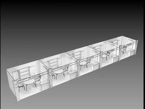 booth exhibition stand a406b 3D 모델