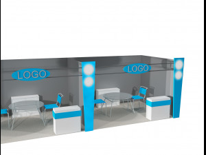 booth exhibition stand a406c Modèle 3D