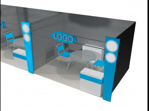 booth exhibition stand a406c Modèle 3D