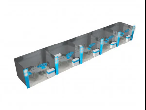 booth exhibition stand a406c 3D Model