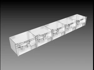 booth exhibition stand a406c 3D Model