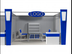booth exhibition stand a406d 3D Model