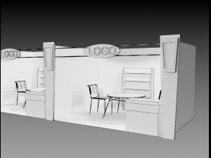 booth exhibition stand a406d Modèle 3D