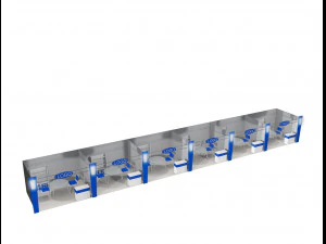 booth exhibition stand a406d 3D Model